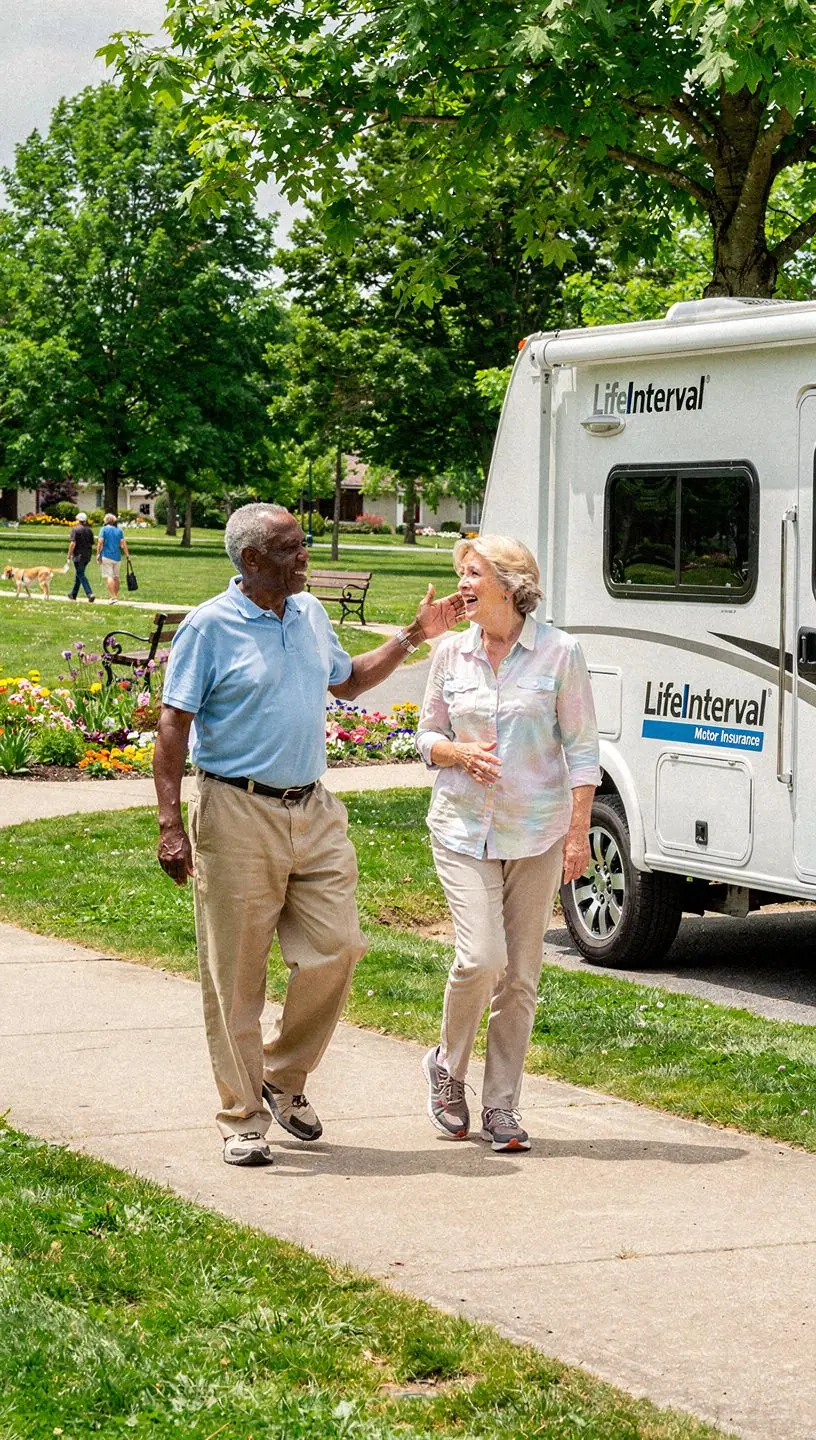 Zdjęcie uśmiechniętego właściciela samochodu trzymającego dokumenty ubezpieczeniowe.