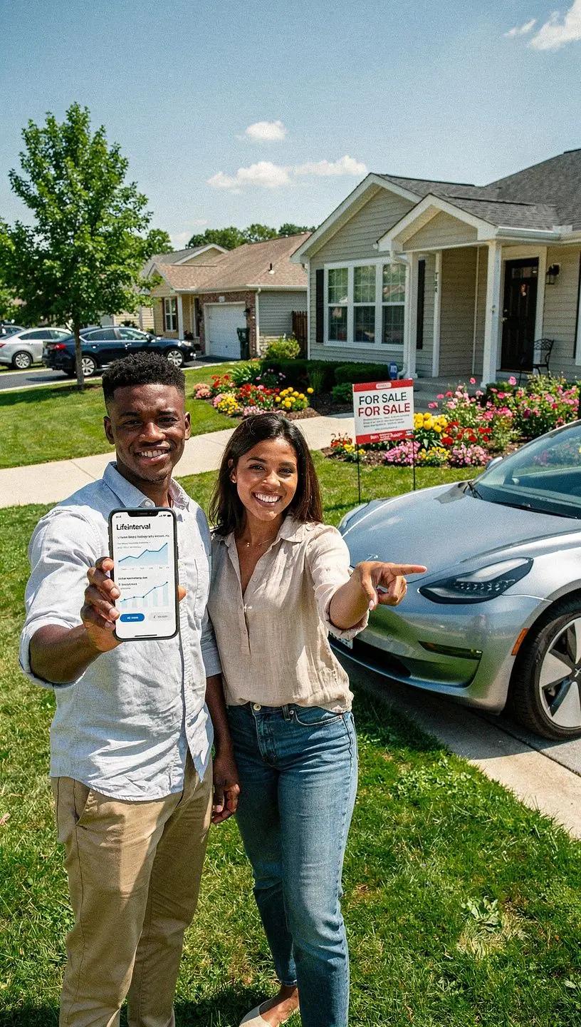 Polisa ubezpieczeniowa dla samochodu na tle miejskiego krajobrazu.