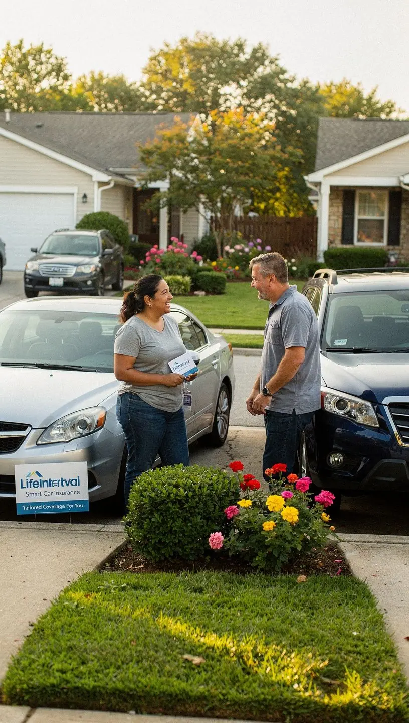 Zdjęcie samochodu osobowego zaparkowanego na ulicy, symbolizujące ubezpieczenie komunikacyjne.