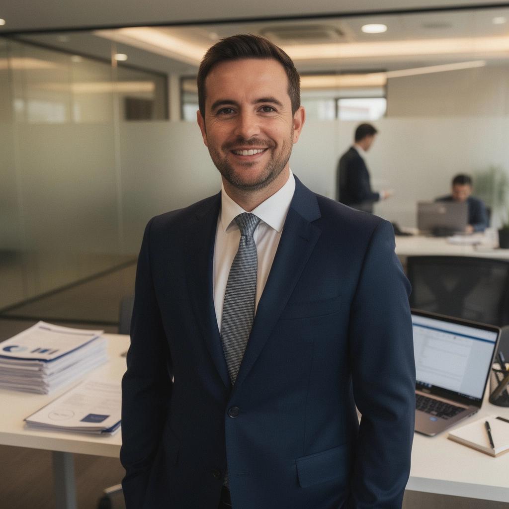 Kierowca omawiający szczegóły ubezpieczenia z agentem ubezpieczeniowym.